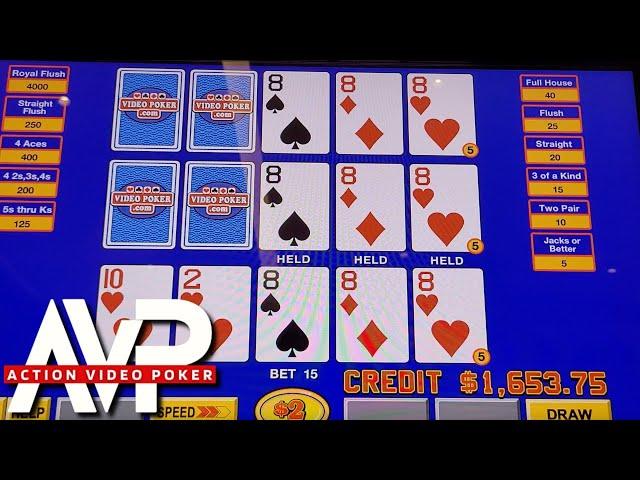 Triple Play Video Poker at Durango Casino in Las Vegas @Slotmassacre @bigkatspoker