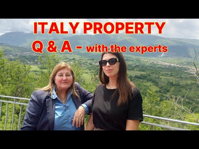 #101 ABRUZZO ITALY PROPERTY Q & A w/the experts at Majellacase Real Estate INTERVIEW & visit office.