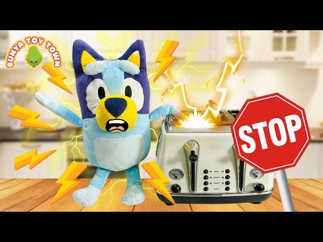 BLUEY Stop! That's Dangerous!  Kitchen Safety Lessons For Kids | Bluey Pretend Play Stories