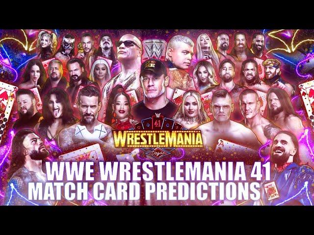 WWE WrestleMania 41 Match Card Predictions V3