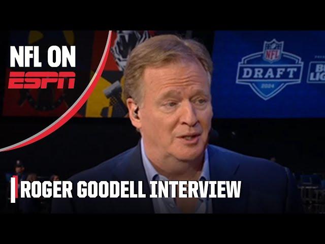 Roger Goodell Interview LIVE at the 2024 NFL Draft in Detroit  | NFL Draft Countdown