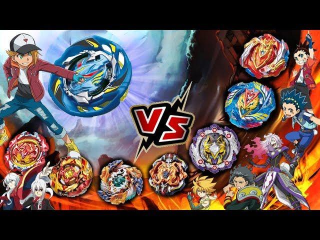 MEGA BATTLE Air Knight against the MOST STRONG beys of season 3 Beyblade Turbo