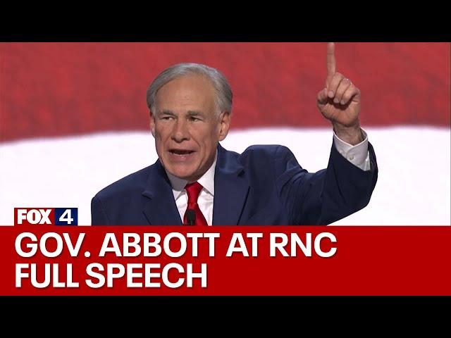 Texas Gov. Greg Abbott talks about the border at RNC: FULL SPEECH