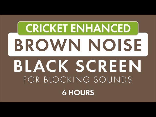 Relaxing Mix of Peaceful Evening Crickets and Smoothed Brown Noise. Soothing Noise Blocker