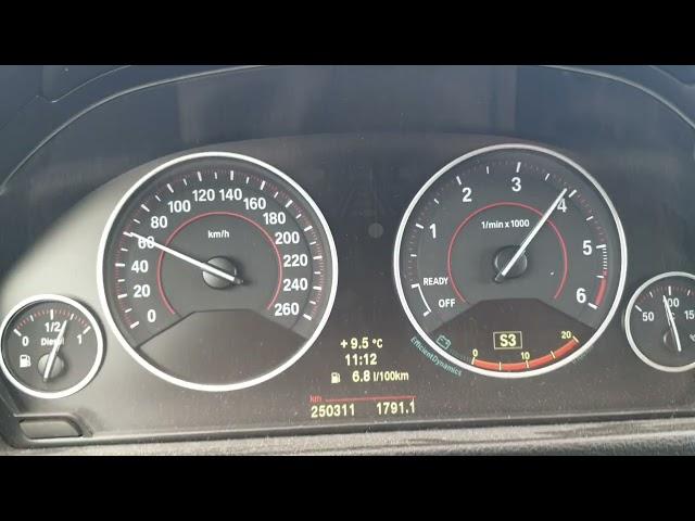 BMW 320d GT F34 0-100 km/h