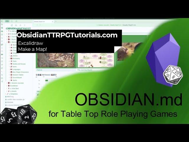 Obsidian - Excalidraw - Lets Make a Map!