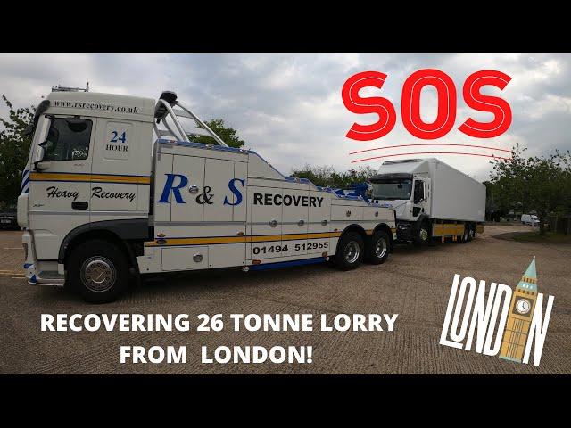 RECOVERING 26 TONNE LORRY FROM LONDON! UK RECOVERY WITH STEVE!