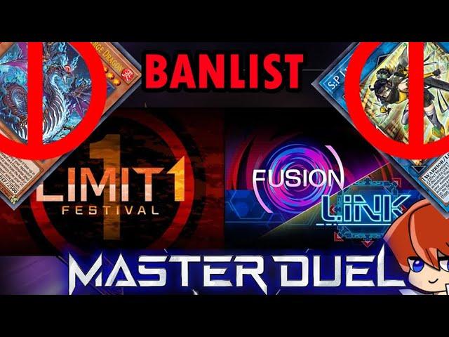 Banlist Evento Duel Limit One and Fusion x Link Festival Master Duel Yu-Gi-Oh! TeamSetoX