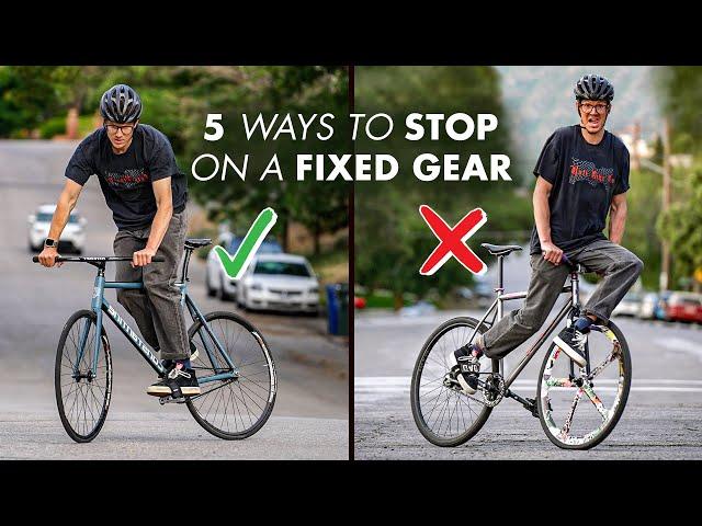 5 Ways to STOP on a Fixie  