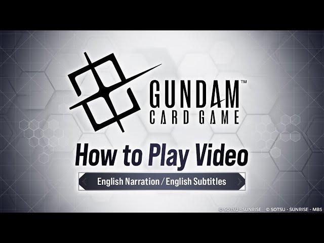 【GCG】『GUNDAM CARD GAME』How to play and rules