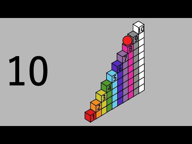 Learn to Count with Number Cube Stairs | Power Point TV