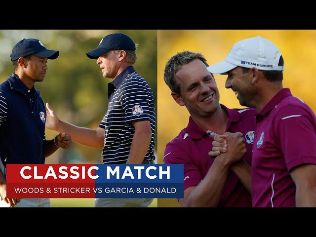 Woods & Stricker vs Garcia & Donald | Extended Highlights | 2012 Ryder Cup