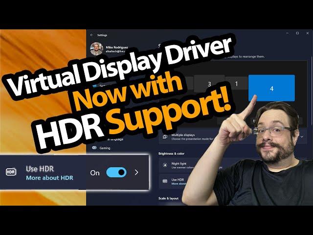 How to install an HDR virtual display on Windows 11 22H2+ (up to 8K 500hz)