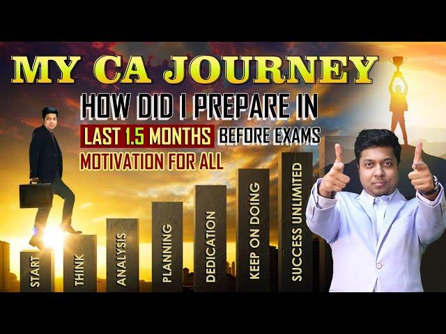 My CA Journey - Last 1.5 Months Before CA Exams | Mohit Agarwal