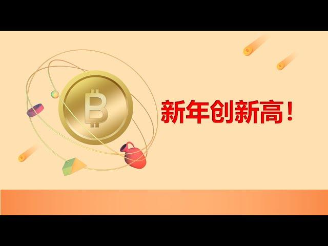 新年创新高，还能去更高？| 比特币行情分析|  比特幣交易策略|ICT|订单流|BTC