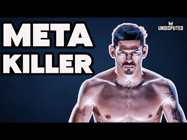 42-6 PLAYER USED A META FIGHTER VS MY JORGE LINARES (UNDISPUTED BOXING GAME)