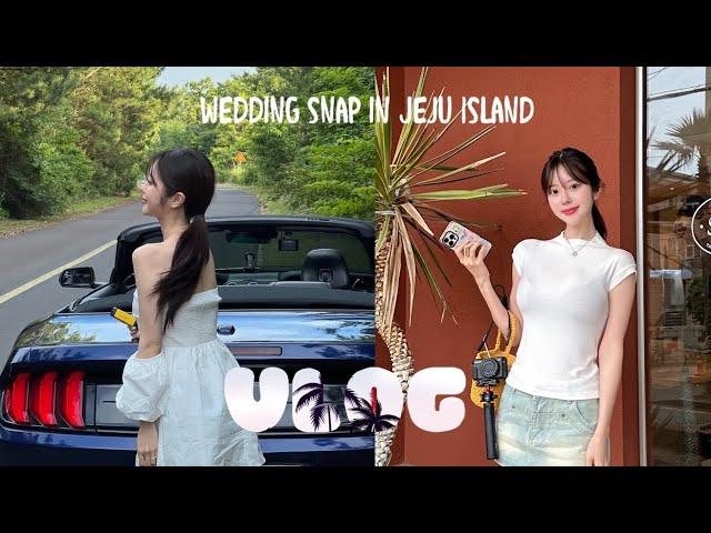 Wedding VLOGㅣJeju Snap Shooting and Jeju Travel, Self-Prepared Wedding Dress  Eating Black Pork