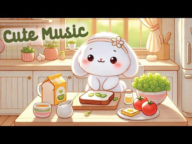 Cute Music Lofi  1 Hour Cafe Song  Morning Time  cute & relaxing music  Make Your Day Better