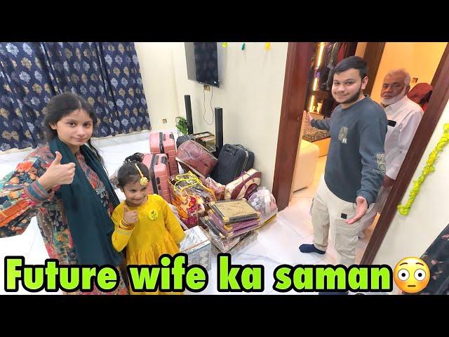 Damadas ki future wife ka sara saman ghar agaya | susar face reveal