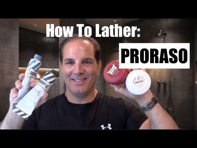 How to Lather Proraso Shaving Cream and Shave Soap@geofatboy