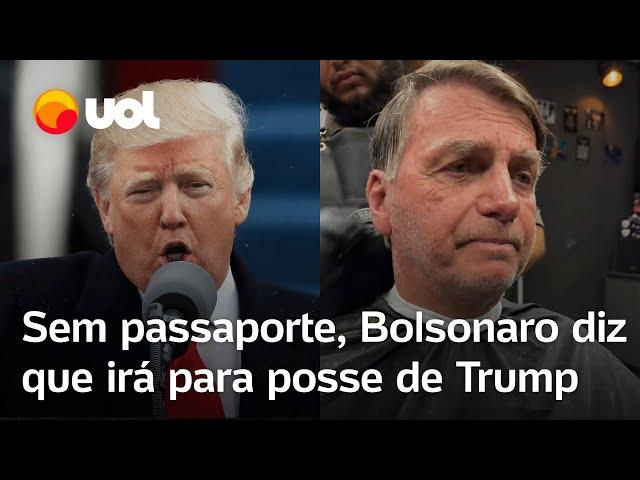 Bolsonaro diz que irá à posse de Trump, em 2025, mesmo sem ter passaporte; veja vídeo