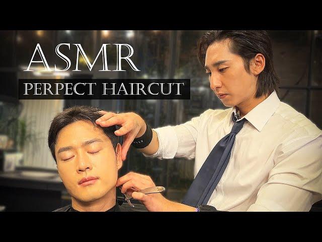 ASMR Relaxing scissor sound by Gentle barber