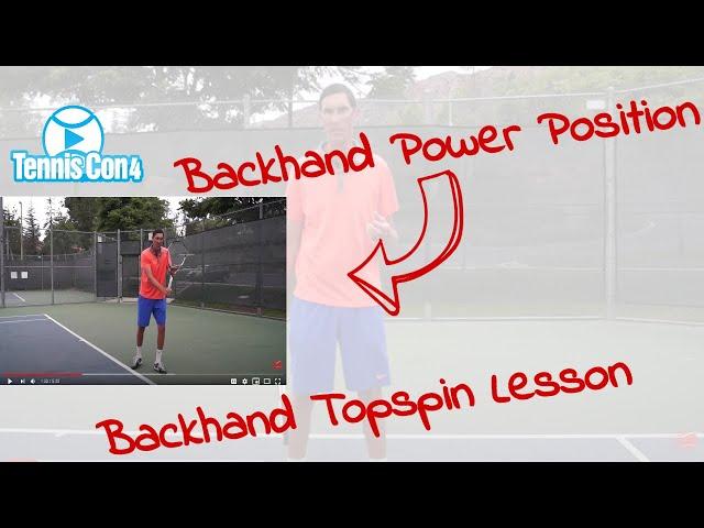 Backhand Lesson: One Handed Topspin Technique with Brady from Daily Tennis  