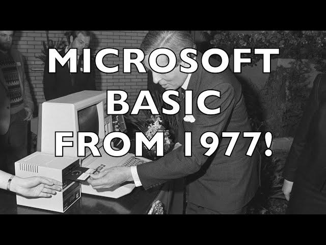 Microsoft BASIC from 1977 on my 6502 computer!