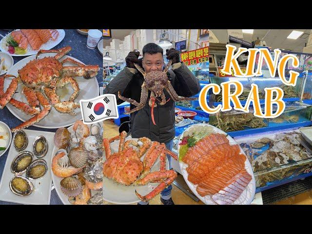 Korea Vlog #8: fresh king crab, live octopus, etc. at Noryangjin Fish Market in Seoul  | Bianca B.