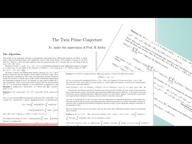 I SOLVED THE TWIN PRIME CONJECTURE