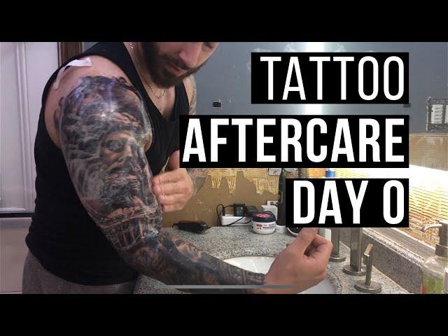 How To Treat A New Tattoo: Healing Process/Aftercare DAY 0 ( FRESH )