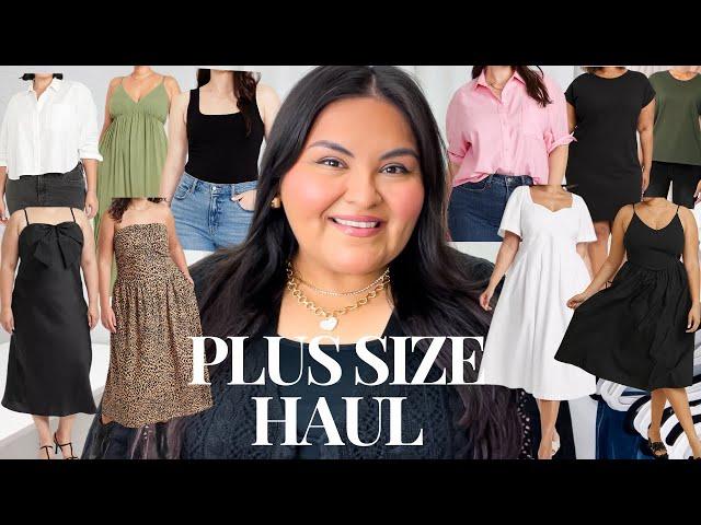 Plus Size Haul 2024 I Plus Size Summer Dresses I Summer Tops I Old Navy, Target, & Walmart Outfits