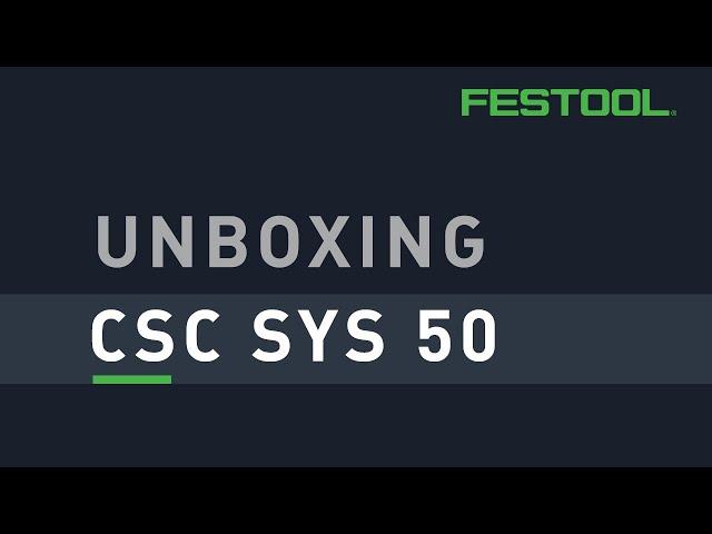 Unboxing: CSC SYS 50 Cordless Table Saw