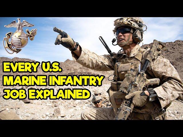 Every U.S. Marine Corps Infantry Job Explained in 16 Minutes or Less