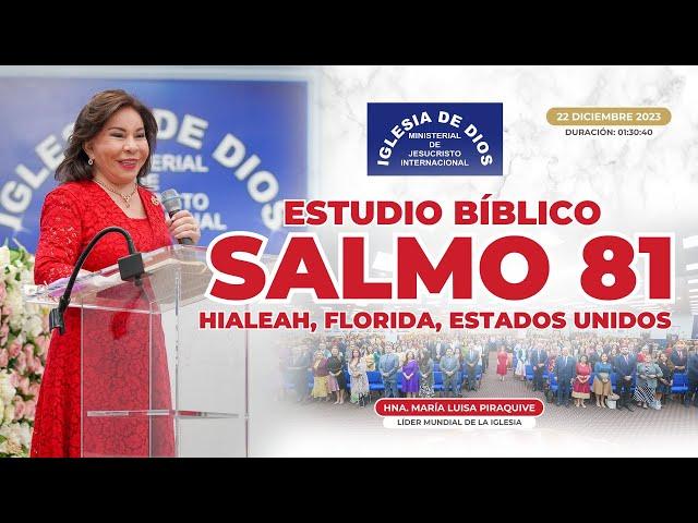 Salmo 81 (Estudio Bíblico) - Hna. María Luisa Piraquive - Hialeah, Florida, USA - 583 #IDMJI