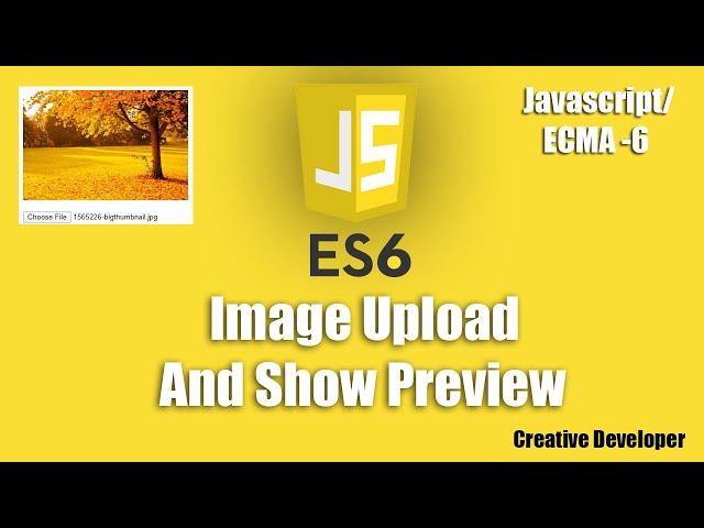 Image upload and show preview in javascript || Javascript || Javascript Tutorial