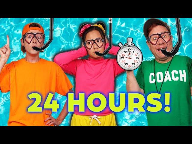 Ellie's Epic 24 Hour Swimming Pool Challenge | The Ellie Sparkles Show