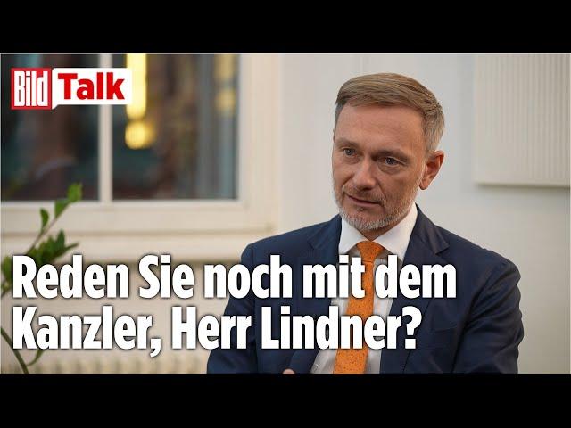 Nach Ampel-Aus: JETZT spricht Christian Lindner! | BILD TALK