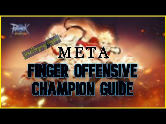 META Finger Offensive/Throw Spirit Champion Guide! Ragnarok Origin Global Ultimate Champion Guide