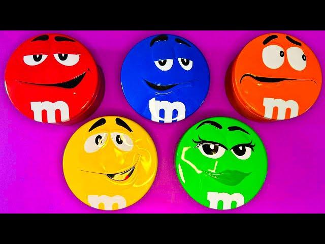 Satisfying Video | How to Unpacking Yummy M&M'S Candy From Five Special Containers ASMR