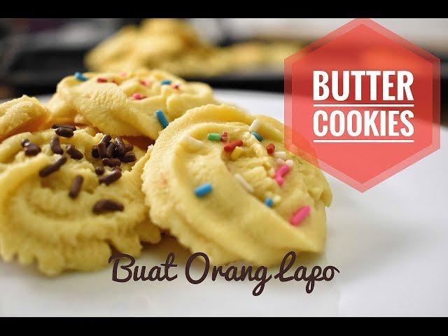 Simple Butter Cookies | Biskut Mentega Mudah - Resepi Biskut Raya