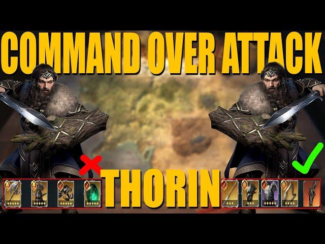 LOTR Rise To War New way to build Thorin Command and unit attack pvp reports and how bad his attack