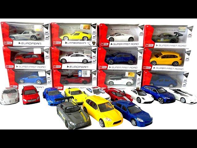 Unboxing 12 Diecast Model Cars | Welly Cars | 1/43 Scale | 4K | Jan and Toys