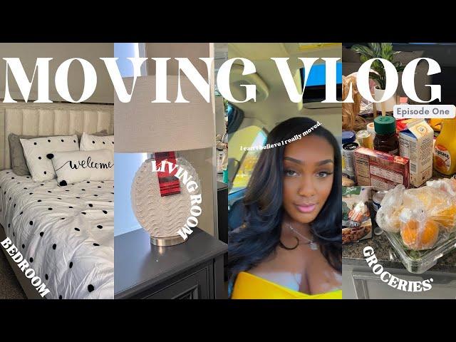 MOVING VLOG #1 | my first apartment in Atlanta + post grad life + closet organization + shopping