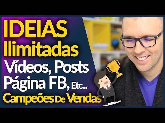 IDEIAS e Como Criar CONTEÚDO ILIMITADO Para Fan Page, Facebook, Youtube, Blog (NOVAS ESTRATÉGIAS)