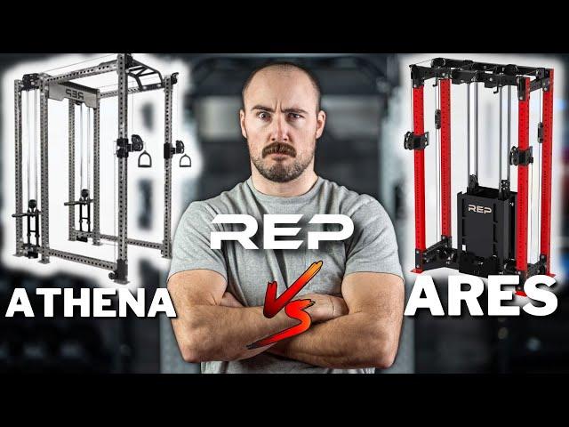 REP Ares vs REP Athena: Squat Rack Functional Trainer Showdown!