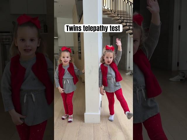 Wow! Twins telepathy is a real thing! 