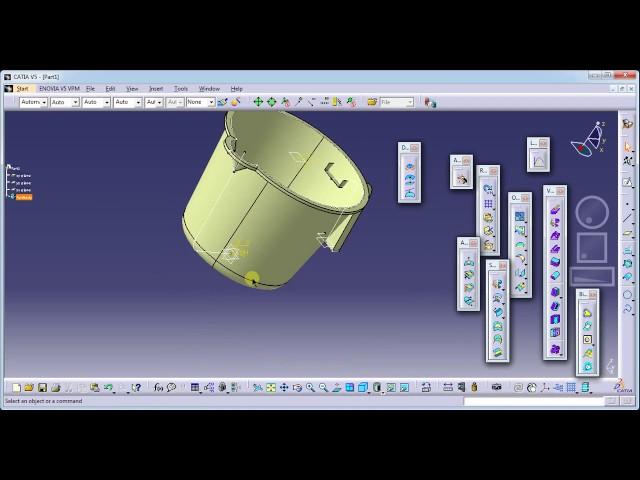 CATIA V5-HOW TO CREATE A WATER MUG