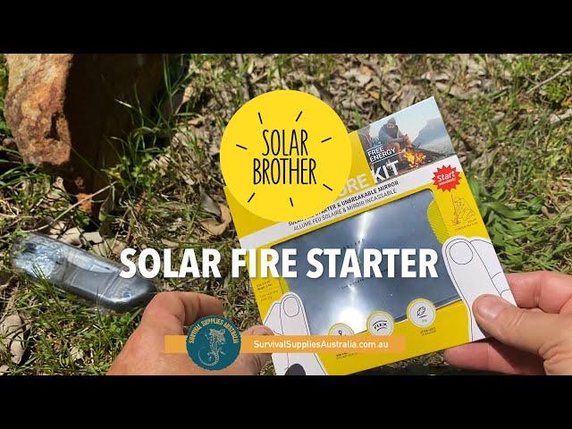 Solar Fire Starter - Light a Fire with a Fresnel Lens