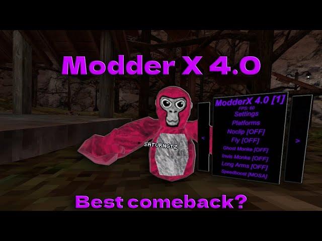 This mod menu has made a comeback! | Modder X 4.0 | Gorilla Tag